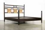 Modern Solid Exotic King Sized Wood Bed by Costantini, Luigi | Beds & Accessories by Costantini Design. Item composed of wood & fiber