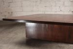 Brown Oak Square Coffee Table | Tables by Aeterna Furniture