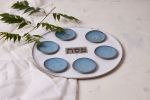 Handmade Ceramic Large Seder Plate | Dinnerware by ShellyClayspot. Item composed of stone