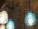Insulator Light Pendant Array | Pendants by RailroadWare Lighting Hardware & Gifts | KEEN Garage in Palo Alto. Item made of steel & glass