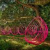 Studio Stirling - Bubble in Pink | Swing Chair in Chairs by Studio Stirling. Item made of steel
