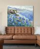 large contemporary coastal painting | Oil And Acrylic Painting in Paintings by Lisa Elley ART. Item made of canvas works with coastal style