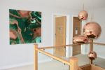 Emerald Bey | Oil And Acrylic Painting in Paintings by Art By Skevi. Item composed of wood and synthetic