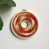 Custom “Hill” Circular Woven Wall Hanging Artwork | Tapestry in Wall Hangings by Emily Nicolaides. Item composed of fiber compatible with mid century modern and eclectic & maximalism style