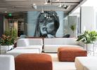 Hotel Eastlund Floating glass wall | Divider in Decorative Objects by Studio Art Direct | Portland in Portland. Item made of glass works with contemporary style