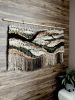 Woven Tapestry "Soft Terrain" | Wall Hangings by Tissage Sauvage. Item made of wood & cotton compatible with boho and country & farmhouse style