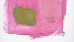 Play Drawing #6 — Pink Abstract Oil on Paper (11×14 in) | Oil And Acrylic Painting in Paintings by Vincent Salvati – Contemporary Abstract Painter | NJ`. Item composed of paper in minimalism or contemporary style