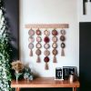 Uma Terracotta Wall Hanging | Wall Sculpture in Wall Hangings by Mod North + Co. Item made of oak wood with brass works with boho & eclectic & maximalism style