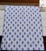 Alternate Indigo Floral Striped Quilt | Linens & Bedding by Jaipur Bloc House. Item made of cotton