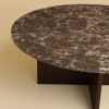 Dark Marble and Oak Coffee Table - HIRADO by Lebanto | Tables by Lebanto. Item made of oak wood with marble works with minimalism & contemporary style