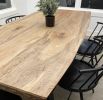 The Ruth Mary |  Live Edge Dining Table | Tables by TRH Furniture. Item made of maple wood with steel