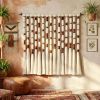 Boho woven wall hanging large wall weaving tapestry, wall we | Macrame Wall Hanging in Wall Hangings by Sarmal Design. Item made of wool with leather works with country & farmhouse & art deco style