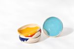 BAUHAUS Round Bowls — Set of 4 | Dinnerware by Pottery & Poetry. Item made of ceramic works with contemporary style