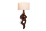 Amorph Nomi Sconces Natural Walnut with Ivory Shade | Sconces by Amorph. Item made of walnut