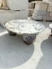 Calacatta Marble Coffee Table - Round Coffee Table | Tables by Tinella Collection. Item made of marble works with minimalism & contemporary style