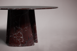 Round Marble Dining Table | Tables by HamamDecor LLC. Item made of marble works with mediterranean & modern style