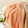 Chestnut Handloom Throw | Linens & Bedding by Studio Variously. Item made of fabric compatible with modern style