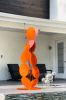 Hyacinth Large Outdoor Metal Sculpture Abstract Art | Sculptures by VK Sculptures. Item made of steel works with minimalism & mid century modern style