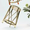 Lotus Stool | Chairs by Mianzi. Item made of bamboo with brass