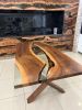 Walnut Resin Live Edge Dining Table - Resin Epoxy Table | Tables by Tinella Wood. Item made of walnut