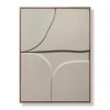Shoreline Relief Textured Wall Sculpture | Wall Hangings by DY atelier. Item made of oak wood with marble works with minimalism & contemporary style