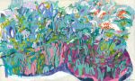 So Much Garden | Oil And Acrylic Painting in Paintings by Claire Desjardins. Item made of canvas