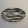 Ceramic Platter with Shoal of Mackerel | Serveware by Marla Benton. Item made of ceramic