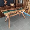 Epoxy table, Modern Dining Table, Wood Dining Table | Tables by evendes. Item made of walnut