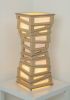 Hourglass Chaos Table Lamp | Lamps by Ashoke Chhabra. Item composed of wood and synthetic in modern style
