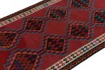 1950s Vintage Kilim rug in Red with Colorful Geometric | Area Rug in Rugs by Rug and Kilim