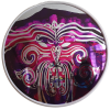 Convex Tangaroa Tiki #7 | Mixed Media by Frederick Worrell Art and Design. Item made of glass & synthetic