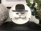 “Cat in Hat Plate” | Ceramic Plates by Rory Dobner