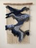 Fiber Wall Tapestry "Still Flow" | Wall Hangings by Tissage Sauvage. Item made of wood & cotton compatible with boho and contemporary style
