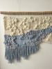 Woven Tapestry "River Mist" | Wall Hangings by Tissage Sauvage. Item made of wood with cotton works with boho & country & farmhouse style