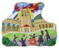 Sunny Day at Stanford University | Public Mosaics by Stacia Goodman Mosaics | Stanford Children's Health | Lucile Packard Children's Hospital Stanford in Palo Alto. Item composed of stone and glass