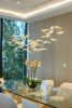 Murano Dancing Maple Leaves Chandelier in Mix Glass Color | Pendants by Galilee Lighting. Item composed of metal and glass in modern style