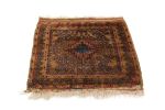 Antique Baluch Geometric Pink and Golden Brown Wool Persian | Area Rug in Rugs by Rug and Kilim