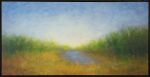 August Pond In The Park | Oil And Acrylic Painting in Paintings by Victoria Veedell. Item made of canvas