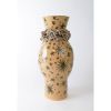 One of a Kind Vase #790 with Handpainted Floral Pattern | Vases & Vessels by Karen Gayle Tinney. Item made of cotton with ceramic works with boho & contemporary style