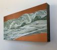Ocean #33 | Oil And Acrylic Painting in Paintings by Lindsey Millikan. Item made of canvas