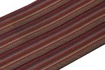 Handwoven Vintage Turkish Jajim Kilim runner in Red | Area Rug in Rugs by Rug and Kilim