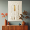 Loop Tapestry | Wall Hangings by Jen Cogliantry | New York State DMV - Peekskill in Peekskill. Item composed of oak wood & cotton compatible with boho and minimalism style