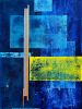 Sagan | Oil And Acrylic Painting in Paintings by Ingrid Oliphant. Item composed of canvas & paper