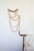 "Surat" ceramic chain sculpture | Wall Sculpture in Wall Hangings by Asmaa Aman Studio. Item made of cotton with ceramic works with boho & contemporary style