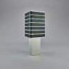 Exigen by Mnima. Table Light Sculpted from Solid Aluminum. | Table Lamp in Lamps by mnima. Item composed of aluminum and leather