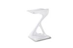 Amorph Attitude Bar Stool, Lacquered White | Chairs by Amorph. Item composed of wood