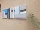 3 Pieces Tesxtil Wall Art Panels for Home Decor | Decorative Frame in Decorative Objects by Sarmal Design. Item made of canvas with fiber works with boho & contemporary style