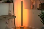 "Elevate" Hardwood LED Color Floor Light | Floor Lamp in Lamps by THE IRON ROOTS DESIGNS. Item made of maple wood works with minimalism & modern style