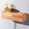 Storage Shelf and Cord Organizer | Shelving in Storage by Halohope Design. Item made of wood compatible with minimalism and industrial style