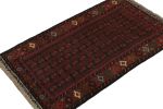 Rug & Kilim’s Baluch Tribal Rug in Red, Teal and Rust Color | Area Rug in Rugs by Rug and Kilim